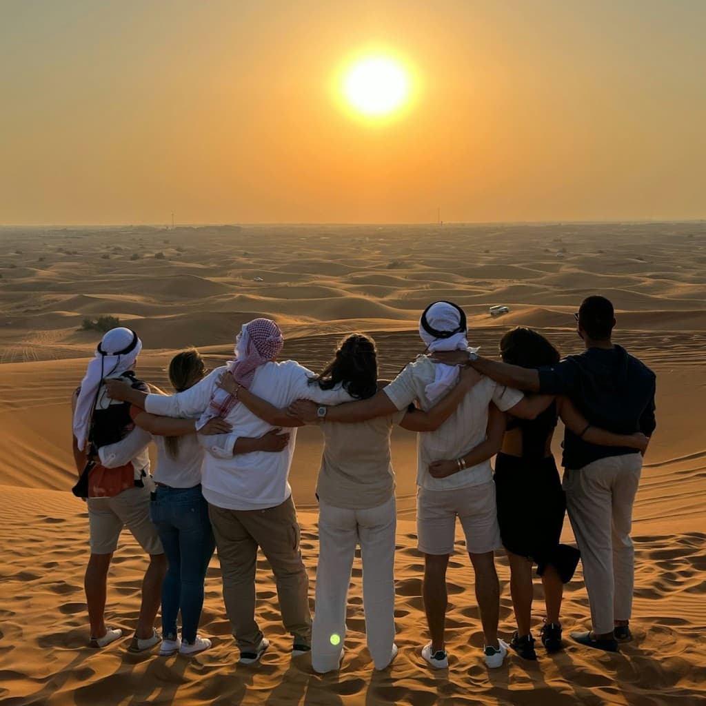 Dubai Evening Desert Safari: Sandboarding, Camel Ride + BBQ Dinner