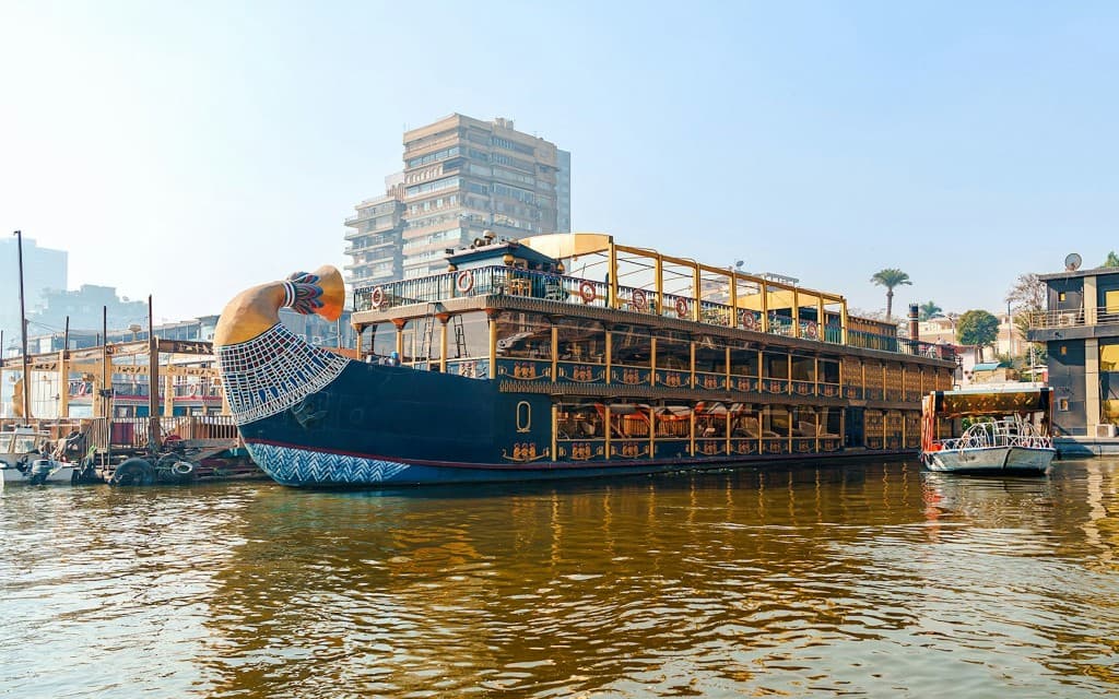 Nile Pharaoh 5-Star Cairo Dinner Cruise with Live Entertainment (Dinner Cruise + Hotel Transfers)